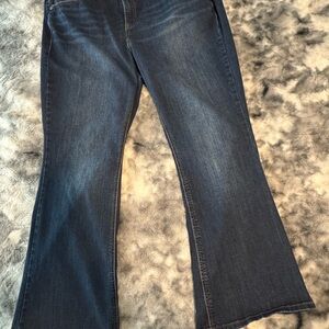 Lane Bryant Dark Blue Flare Jeans